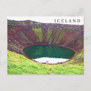 Iceland Kerid Crater view postcard