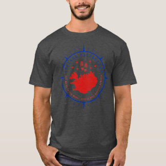 Iceland Laugavegur Trekking Wanderung in Island T-Shirt