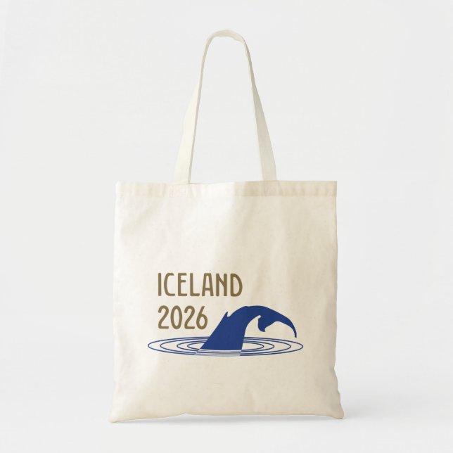 Iceland Logo with Whale Tail for client Tote Bag (Front)