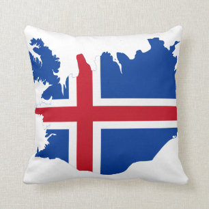 ICELAND MAP THROW PILLOW