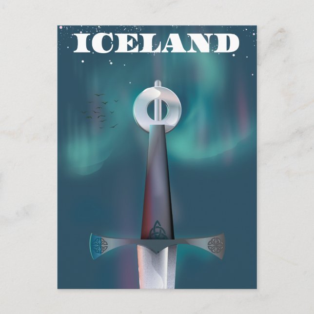 Iceland Medieval Sword Postcard (Front)