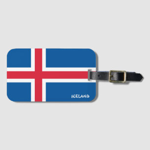 Iceland National Flag Patriotic Luggage Tag