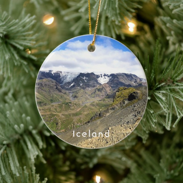 Iceland nature - ceramic ornament (Tree)