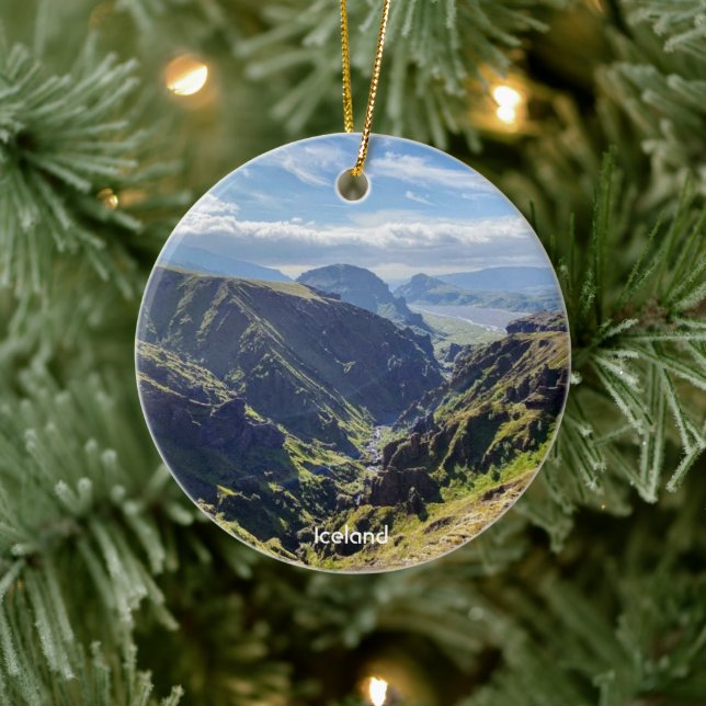 Iceland nature - ceramic ornament (Tree)