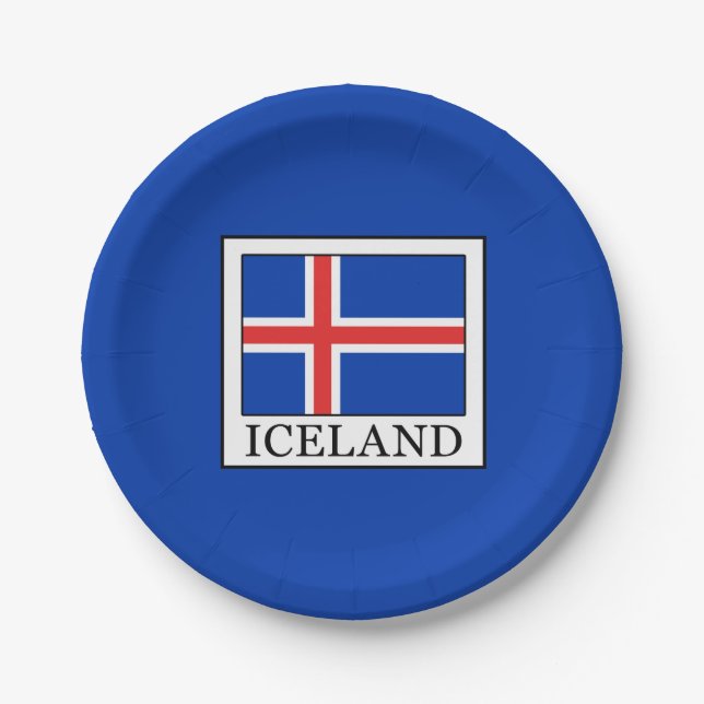Iceland Paper Plate (Front)