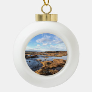 Iceland - Personalized ceramic ornament