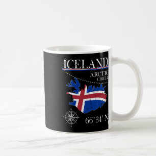 Iceland - Polar Circle - Polar Island Icelandic Fl Coffee Mug