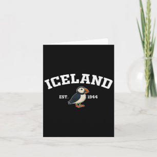 Iceland Puffin Vintage Icelandic Souvenir Card