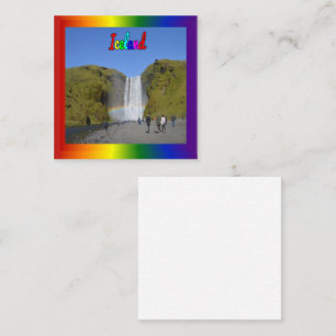 Iceland - Rainbow Waterfall Card