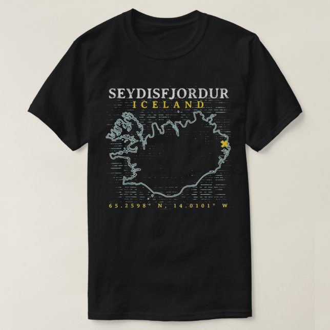 Iceland Seydisfjordur  T-Shirt (Design Front)
