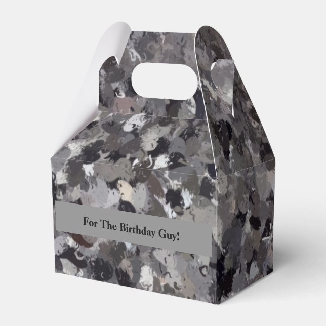 Iceland Skogafoss Waterfall Rock art Favor Box (Front Side)
