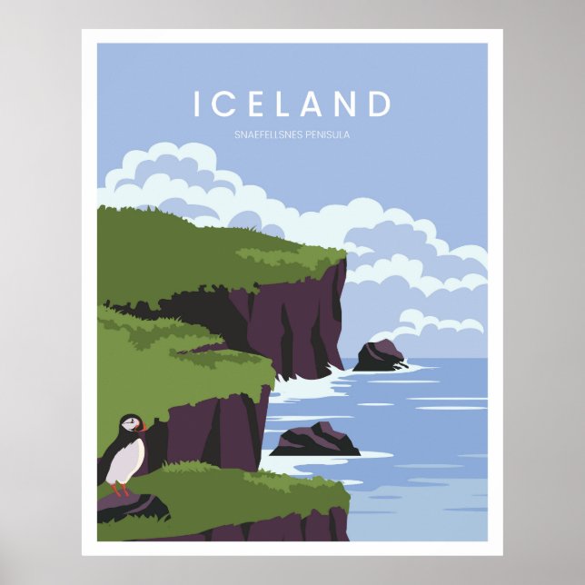 Iceland Snaefellsnes Peninsula Poster (Front)