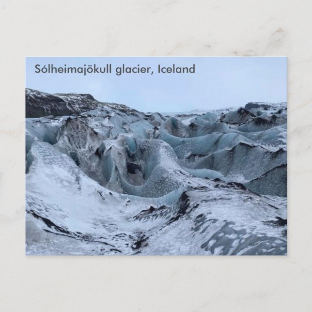 Iceland - Sólheimajökull glacier (A) Postcard (Front)