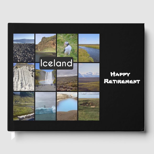 Iceland Summer Landscape Guest Book (Front)