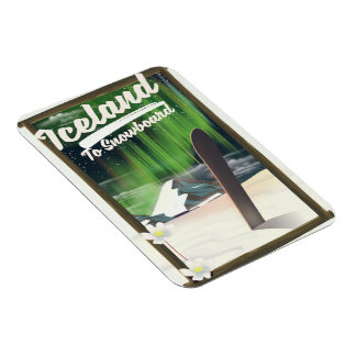 Iceland to Snowboard Magnet
