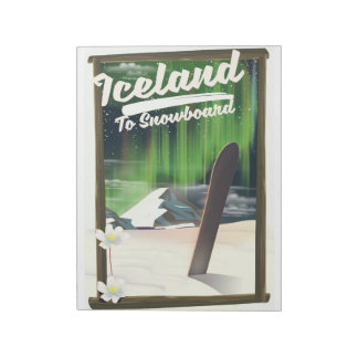 Iceland to Snowboard Notepad