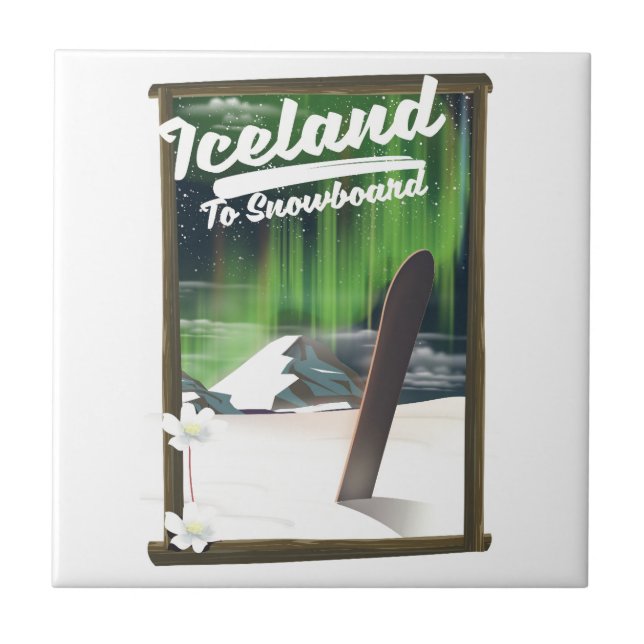 Iceland to Snowboard Tile (Front)