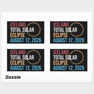 Iceland total solar eclipse august 12 2026 Mug Sticker