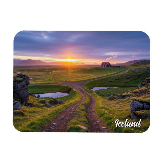 Iceland Travel Magnet (Horizontal)