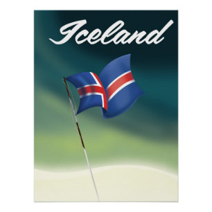 Iceland travel poster