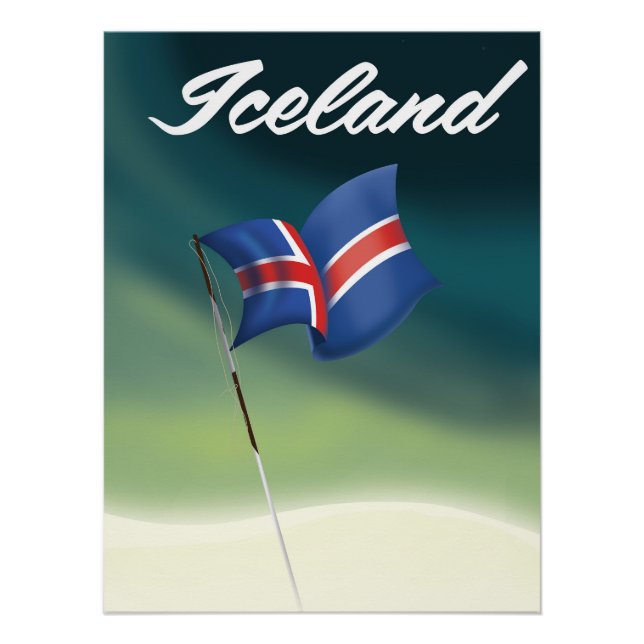 Iceland travel poster (Front)