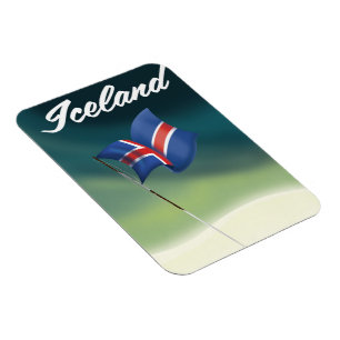 Iceland travel poster magnet