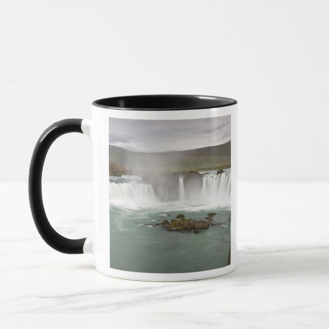 Iceland. View of Godafoss Falls on the Mug (Left)