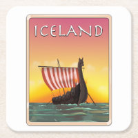 Iceland Viking Travel poster