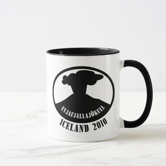 Iceland Volcano 2010 Mug (Right)