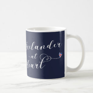Icelander At Heart Mug, Icelandic Coffee Mug