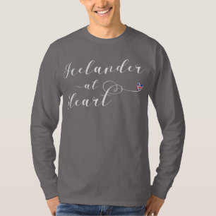 Icelander At Heart Tee Shirt, Iceland