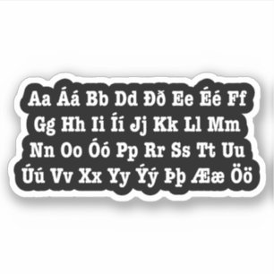 Icelandic Alphabet [Íslenska Stafrófið]