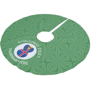 Icelandic Angel Christmas Flag Personalized Brushed Polyester Tree Skirt