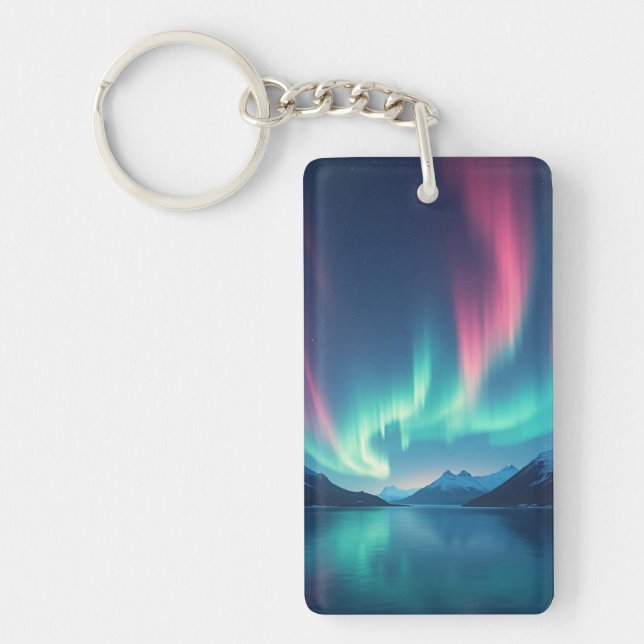 Icelandic Aurora Keychain (Front)