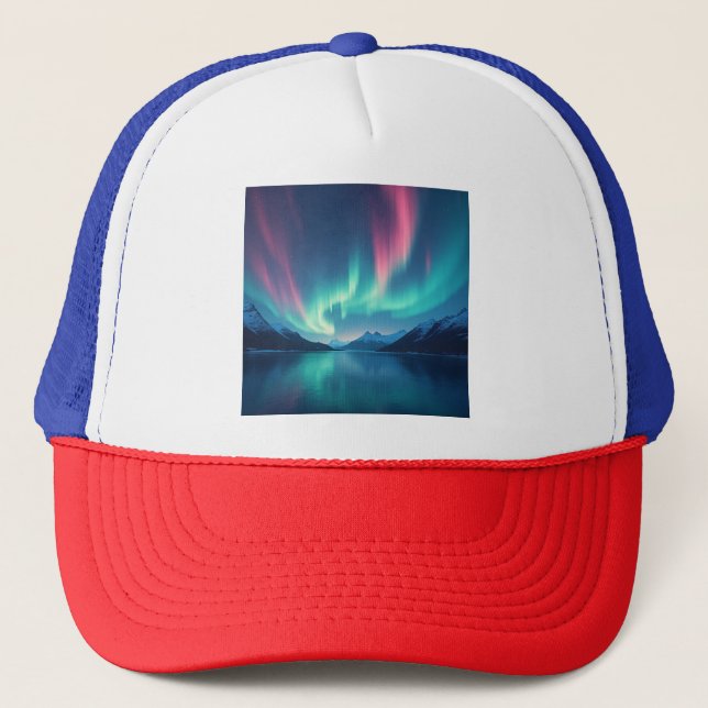 Icelandic Aurora Trucker Hat (Front)