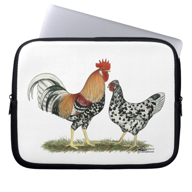 Icelandic Chickens Laptop Sleeve (Front)