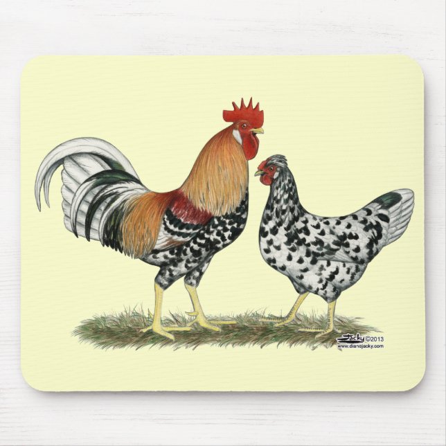 Icelandic Chickens Mouse Pad (Front)
