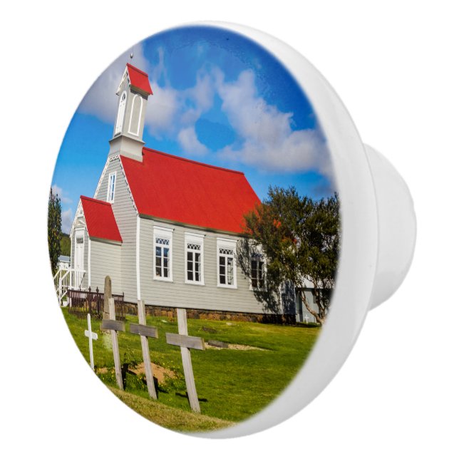 Icelandic Church Ceramic Knob (Right)