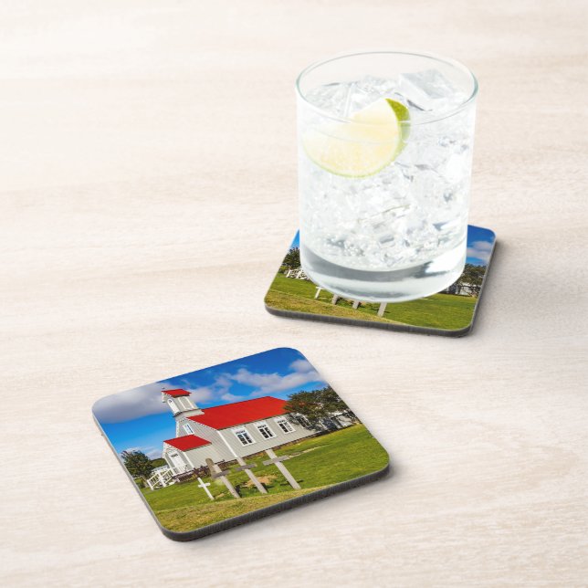 Icelandic Church Coaster (Right Side)
