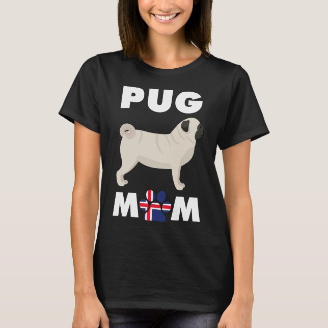 Icelandic Dog Pug Mom Essential T-Shirt 818 (Front)