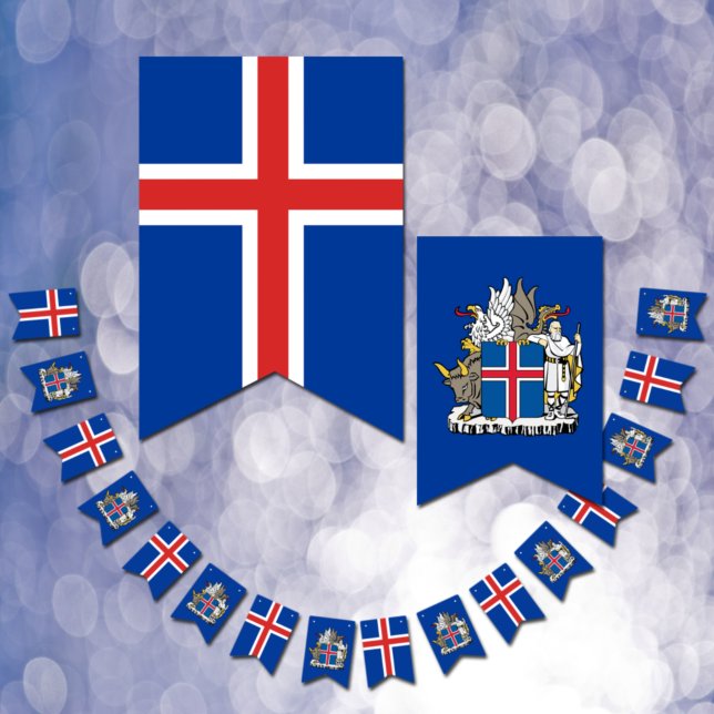 Icelandic flag banners, Emblem, Iceland party (Creator Uploaded)