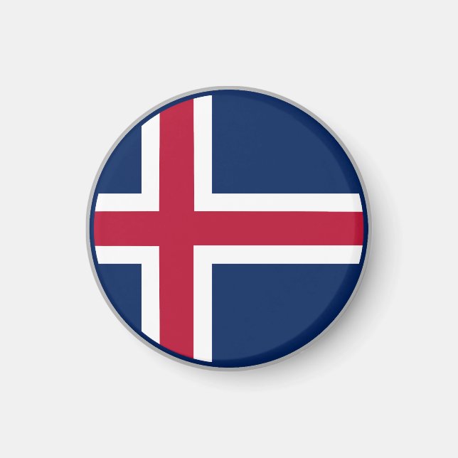 Icelandic Flag Magnet (Front)