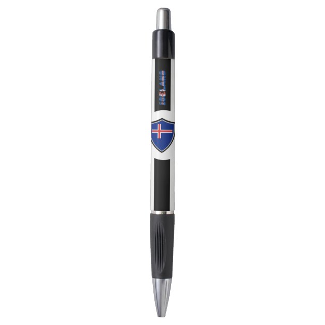 Icelandic flag pen (Front Vertical)