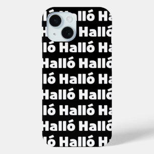 Icelandic Halló { Hello ) Íslenska Language iPhone 15 Case