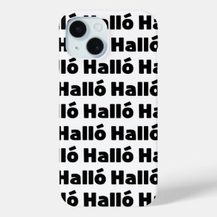 Icelandic Halló { Hello ) Íslenska Language iPhone 15 Case