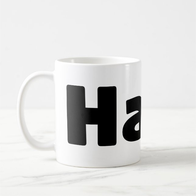 Icelandic Halló { Hello ) Íslenska Language Coffee Mug (Left)