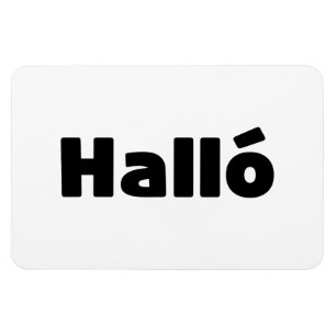 Icelandic Halló { Hello ) Íslenska Language Magnet