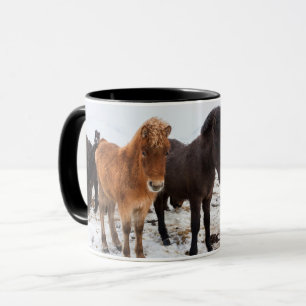 Icelandic Horse During Winter Iceland Mug