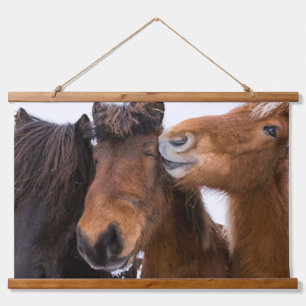 Icelandic Horse Friends, Iceland Hanging Tapestry