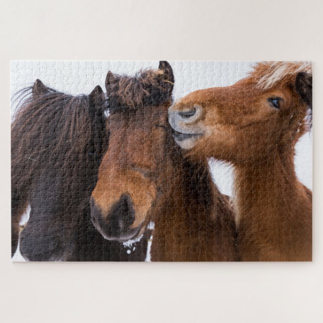 Icelandic Horse Friends, Iceland Jigsaw Puzzle (Horizontal)